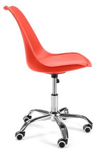 Ak furniture Otočná stolička FD005 červená