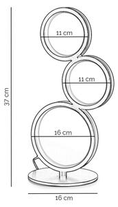 ONLI - LED stolná lampa RINGS LED/17W/230V 4000K 37 cm čierna