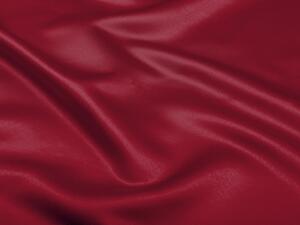 Látka polyesterový satén LUX-022 Vínovo červená - šírka 150 cm