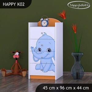 Detská komoda slonica - TYP 2