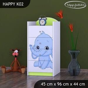Detská komoda slonica - TYP 2