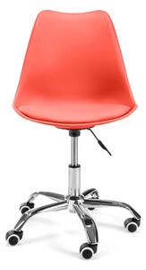 Ak furniture Otočná stolička FD005 červená