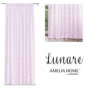 Záclona AmeliaHome Lunare ružová