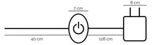 ONLI - LED stojacia lampa RINGS LED/58W/230V 4000K čierna
