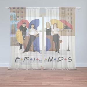 Sablio Záclony Seriál Priatelia FRIENDS Gauč pri fontáne: 2ks 150x250cm
