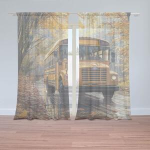 Sablio Záclony Žltý školský autobus: 2ks 150x250cm
