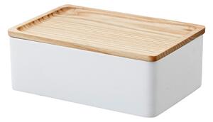 Biely úložný box s vekom 18.5x12.5x7 cm Rin – YAMAZAKI