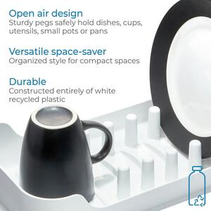 Biely odkvapkávač z recyklovaného plastu Eco System – iDesign