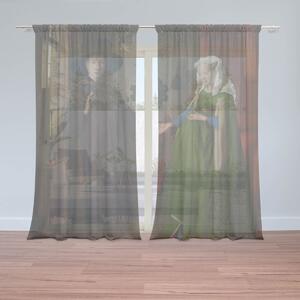 Sablio Záclony Svadba manželov - Jan van Eyck: 2ks 150x250cm