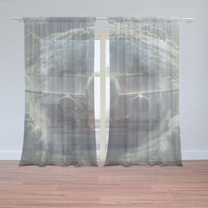 Sablio Záclony Lietadlo v búrke: 2ks 150x250cm