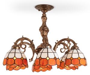 Brilagi - Tiffany vitražový prisadený luster SIENNA 6xE27/60W/230V pr. 60 cm