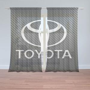 Sablio Záclony Toyota Carbon: 2ks 150x250cm