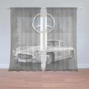 Sablio Záclony Mercedes-Benz 300 SL Sivé pozadie: 2ks 150x250cm