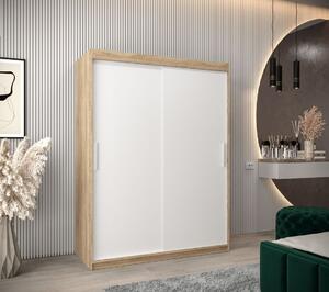 Skriňa s posuvnými dverami v šírke 150 cm TIMEA - dub sonoma / biela