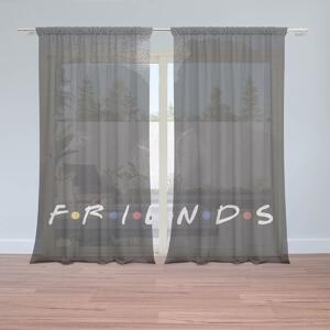 Sablio Záclony Seriál Priatelia FRIENDS Bozk: 2ks 150x250cm