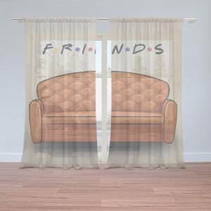 Sablio Záclony Seriál Priatelia FRIENDS Gauč: 2ks 150x250cm