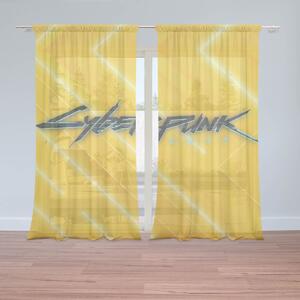 Sablio Záclony Cyberpunk 2077 Žltý: 2ks 150x250cm