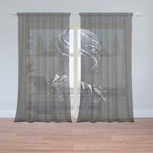 Sablio Záclony BLACK PANTHER z profilu Vesmír: 2ks 150x250cm
