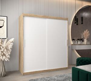 Skriňa s posuvnými dverami v šírke 180 cm TIMEA - dub sonoma / biela