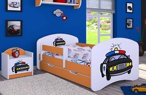 Detská posteľ so zásuvkou 180x90cm POLÍCIA