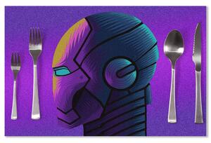 Sablio Prestieranie Iron Man Helma na fialovej: 40x30cm