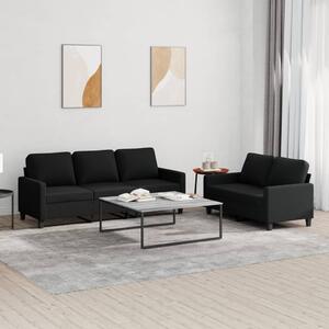 Maison Exclusive – 2-dielna sedacia súprava s vankúšmi, čierna látka
