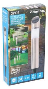Grundig - SADA 3x LED solárna lampa LED/1,2V 600 mAh