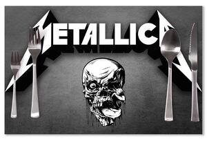 Sablio Prestieranie METALLICA Lebka Sivá: 40x30cm