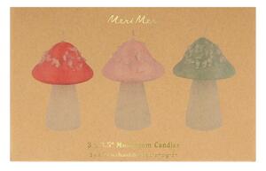Sviečky v súprave 3 ks Mushroom – Meri Meri