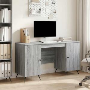 Maison Exclusive – Písací stôl Sonoma v šedej farbe, 142,5 x 50 x 75 cm, drevotrieska
