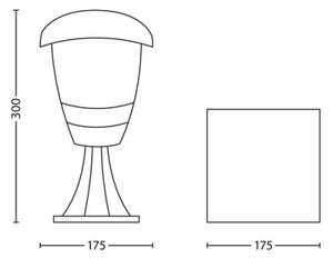 Philips 15382/30/16 - Záhradné svietidlo MYGARDEN CREEK 1xE27/60W/230V