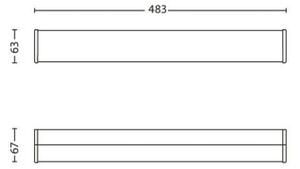Philips 34059/11/16 - LED Nástenné kúpeľňové svietidlo MYBATHROOM FIT 3xLED/2,5W/230V