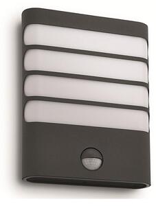 Philips 17274/93/16-LED Vonkajšie svietidlo so senzorom RACCOON 1xLED/3W/230V IP44