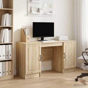 Maison Exclusive – Písací stôl z dubového dreva Sonoma, 142,5 x 50 x 75 cm, drevotrieska