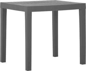 Maison Exclusive - Záhradný stôl sivý 79x65x72 cm plast