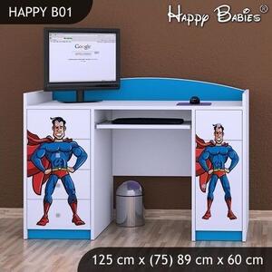 Detský písací stôl SUPERMAN - TYP 1