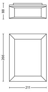 Philips 17293/93/16 - Vonkajšie nástenné svietidlo KARP LED/6W/230V IP44