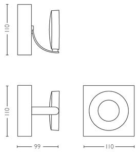 Philips 53170/31/P0 - Stmievateľné bodové svietidlo MYLIVING CLOCKWORK LED/4,5W