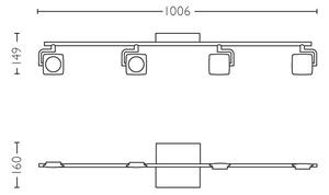 Philips 53194/48/P0 - LED Bodové svietidlo MILLENNIUM 4xLED/4,5W/230V