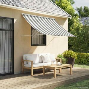 Maison Exclusive – markíza v antracitovej a bielej farbe, 200 x 150 cm
