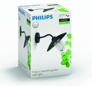 Philips 01643/30/PN - Vonkajšie nástenné svietidlo HAMMOCK 1xE27/60W/230V