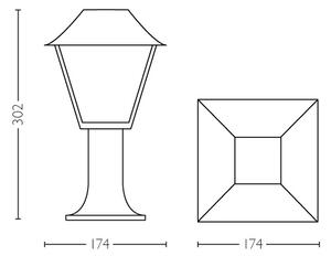 Philips 16496/30/PN - Vonkajšia lampa MYGARDEN ALPENGLOW 1xE27/60W/230V IP44
