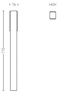 Philips 16489/93/P0 - LED Vonkajšia lampa STRATOSPHERE 2xLED/4,5W/230V IP44