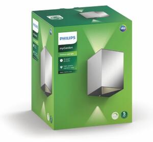 Philips 17358/47/P0 - LED vonkajšie nástenné svietidlo CISTUS 2xLED/4,5W/230V IP44