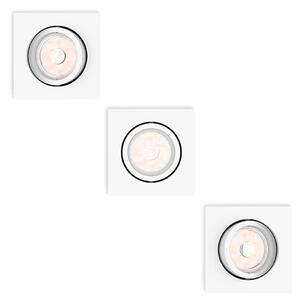 Philips 50193/31/PN - SADA 3x zapustených stropných svietidiel ENNEPER 1xGU10/5,5W/230V