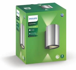 Philips 17357/47/P0 - LED vonkajšie nástenné svietidlo BUXUS 2xLED/4,5W IP44