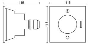 Philips 17356/47/P0 - LED vonkajšie nájazdové svietidlo MYGARDEN CRUST LED/3W