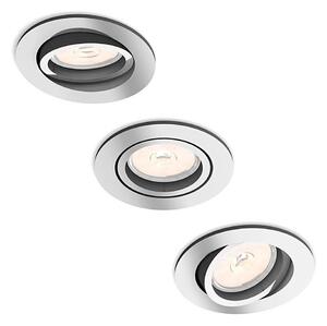 Philips 50393/11/PN - SADA 3x Podhľadové svietidlo DONEGAL 1xGU10/5,5W/230V