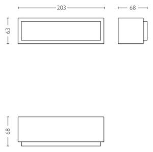 Philips 17354/93/P3 - LED Vonkajšie nástenné svietidlo LED/4,5W IP44