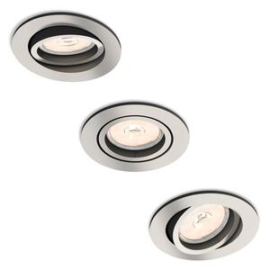 Philips 50393/17/PN - SADA 3x Podhľadové svietidlo DONEGAL 1xGU10/5,5W/230V